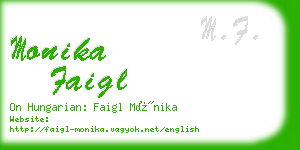 monika faigl business card